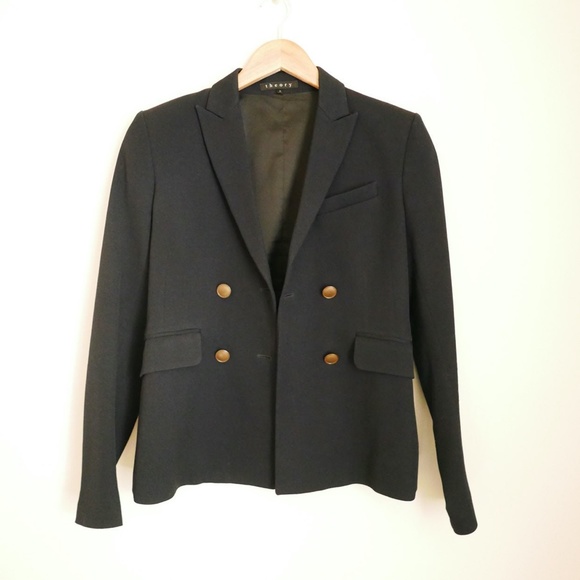 Theory Navy Wool Blazer - Picture 10 of 11